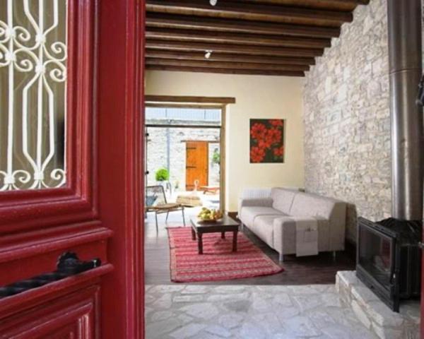 Redblue Door Two Traditional Listed Houses Pano Lefkara Esterno foto